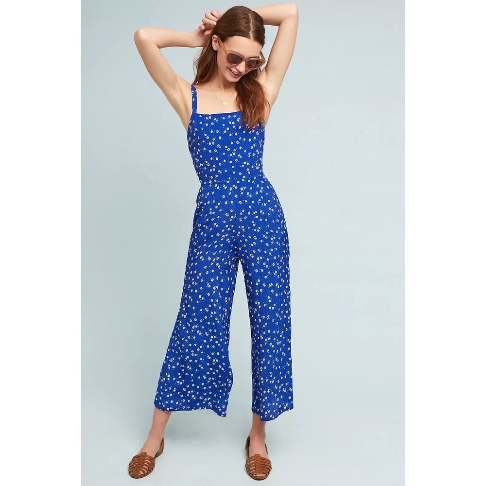 NEW Faithfull the Brand Bettina Floral Petite Jumpsuit - Australian 6 / USA 2